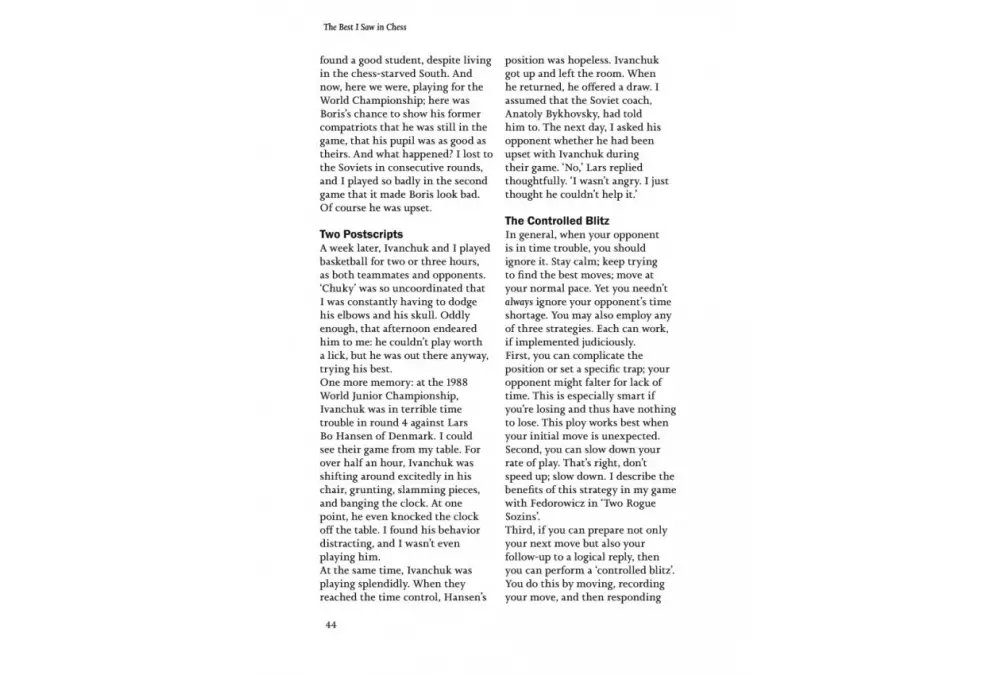 The Best I Saw in Chess